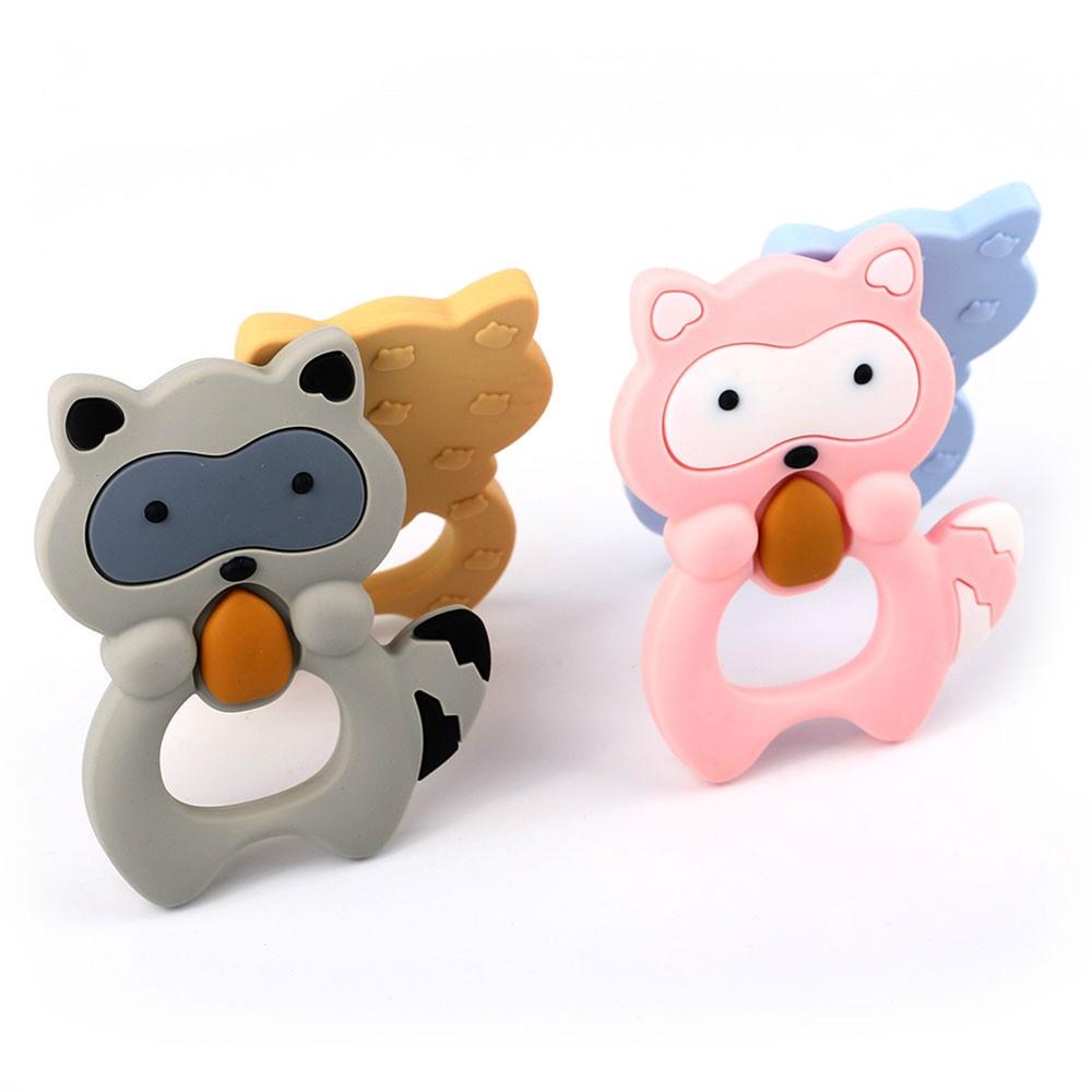 Silicone Raccoon Teether
