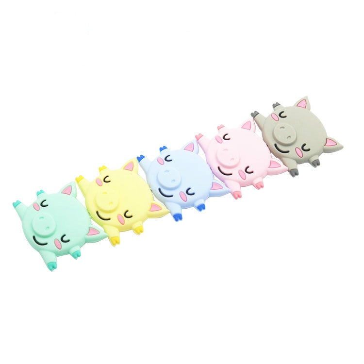 Silicone Pig Teething Beads
