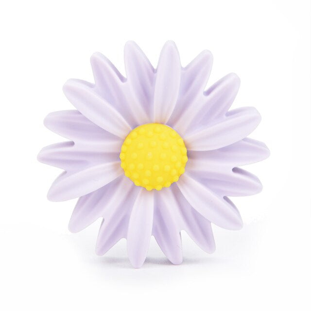 Silicone Daisy Pacifier Clip