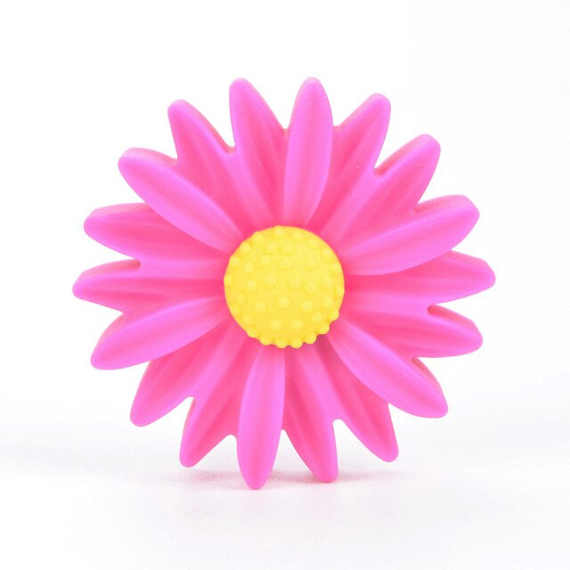 Silicone Daisy Pacifier Clip