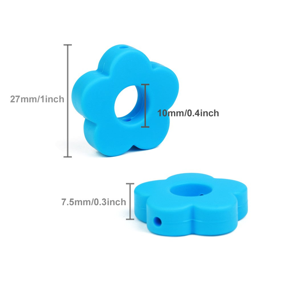Silicone Flower Teething Beads