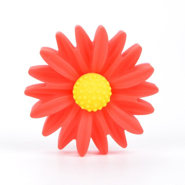 Silicone Daisy Pacifier Clip