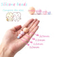 5pcs Silicone Round Beads - 15mm