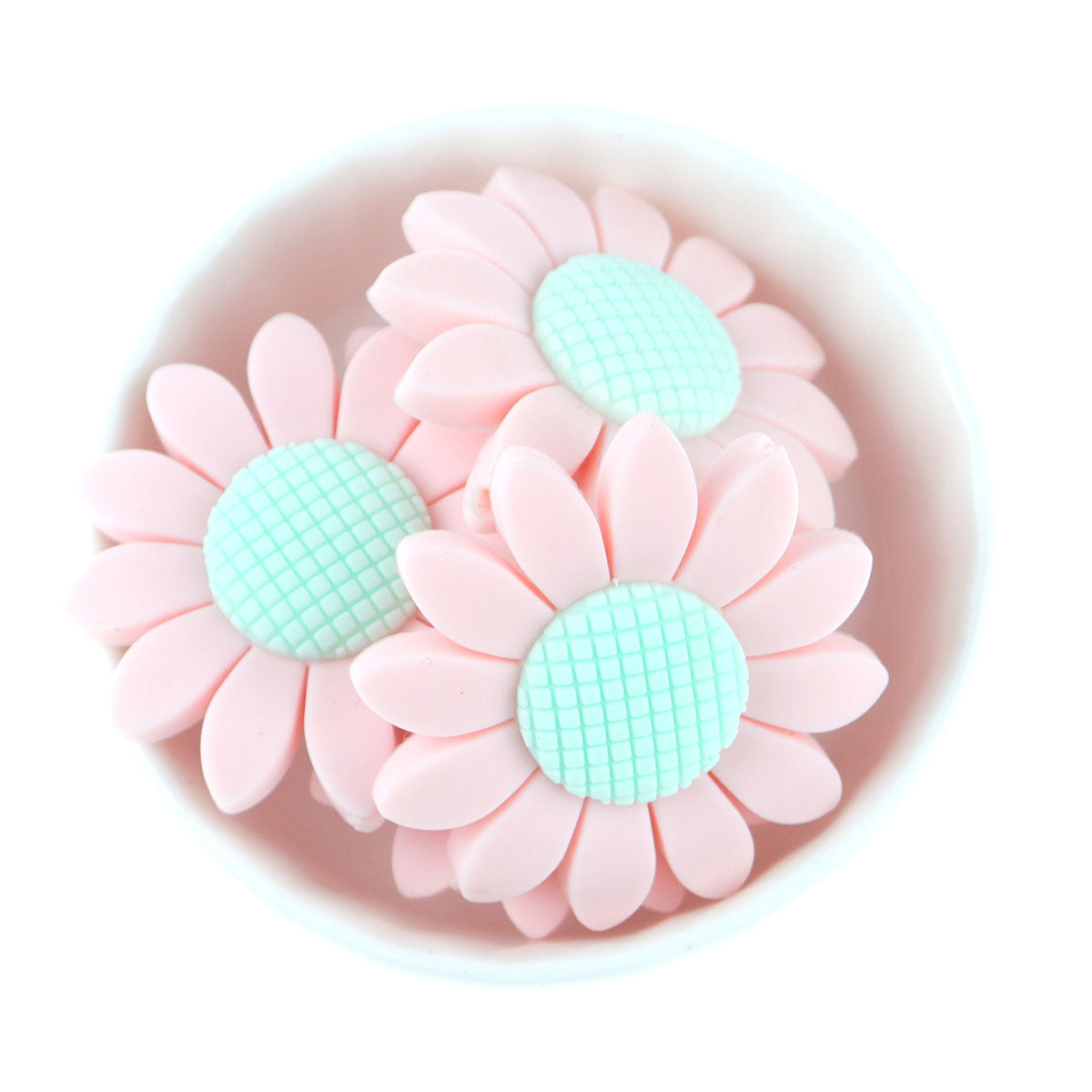 Silicone Sunflower Teething Beads