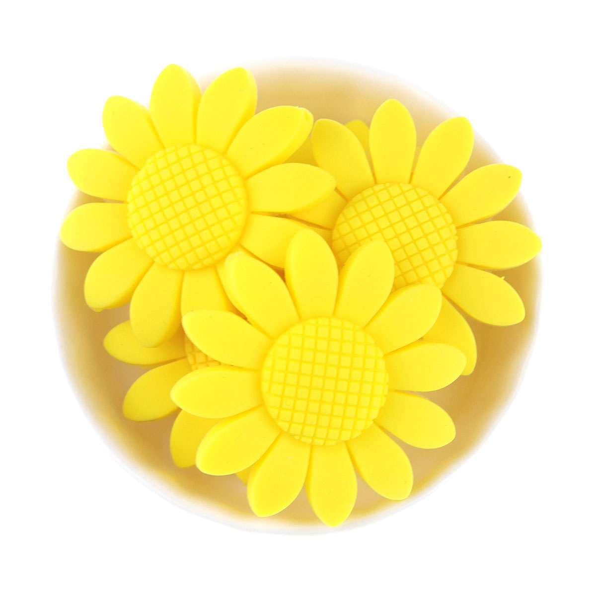 Silicone Sunflower Teething Beads