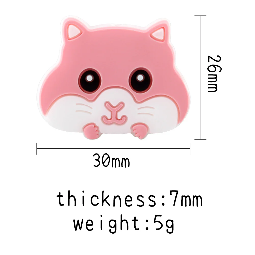 Silicone Hamster Teething Beads