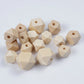 10pc Maple Wood Octagonal Beads （14-16mm）