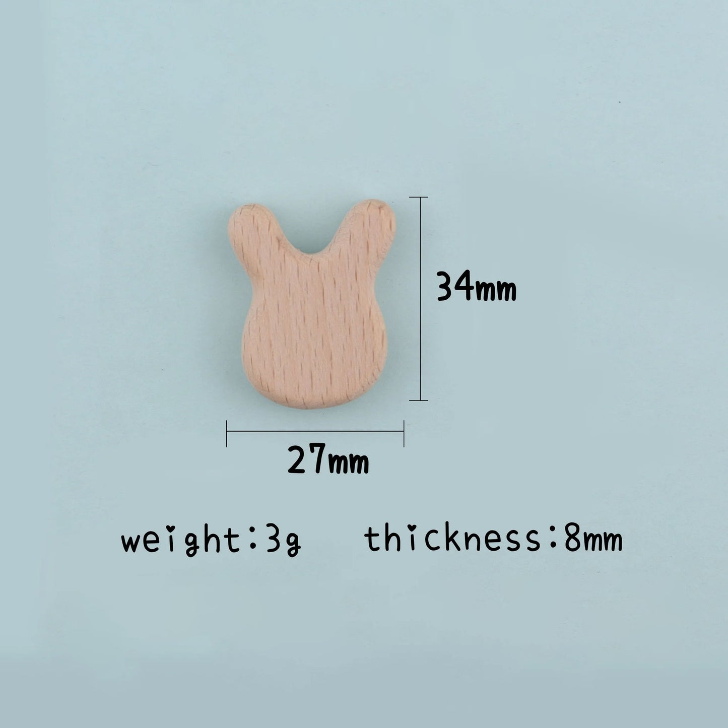 1pc Wooden Animal Rabbit Hole DIY Part