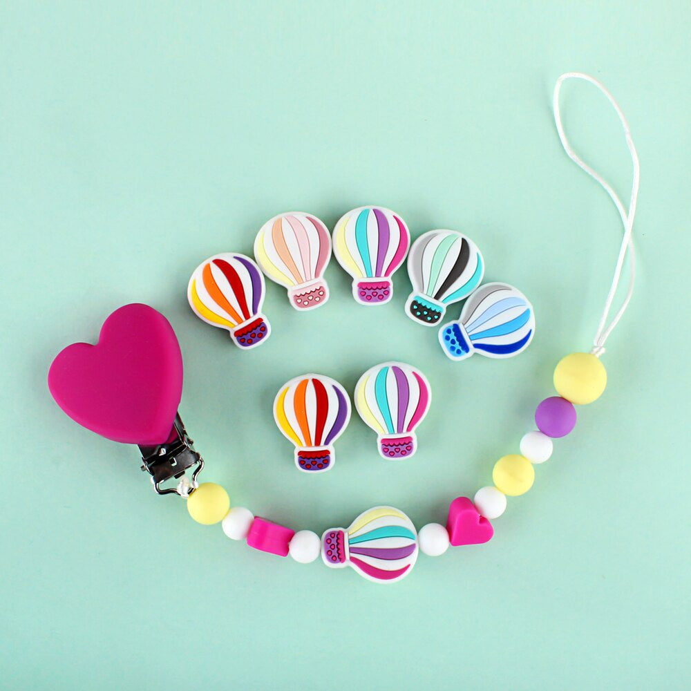 Silicone Hot Air Balloon Teething Beads