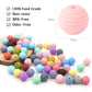 5pcs Silicone Round Spiral Teething Beads
