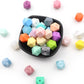 5pcs Silicone Hexagons Beads - 17mm