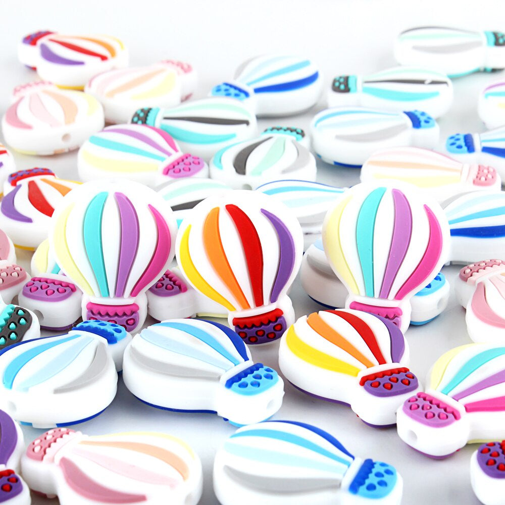 Silicone Hot Air Balloon Teething Beads
