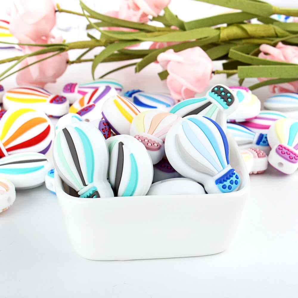 Silicone Hot Air Balloon Teething Beads