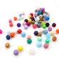 5pcs Silicone Hexagons Beads - 14mm