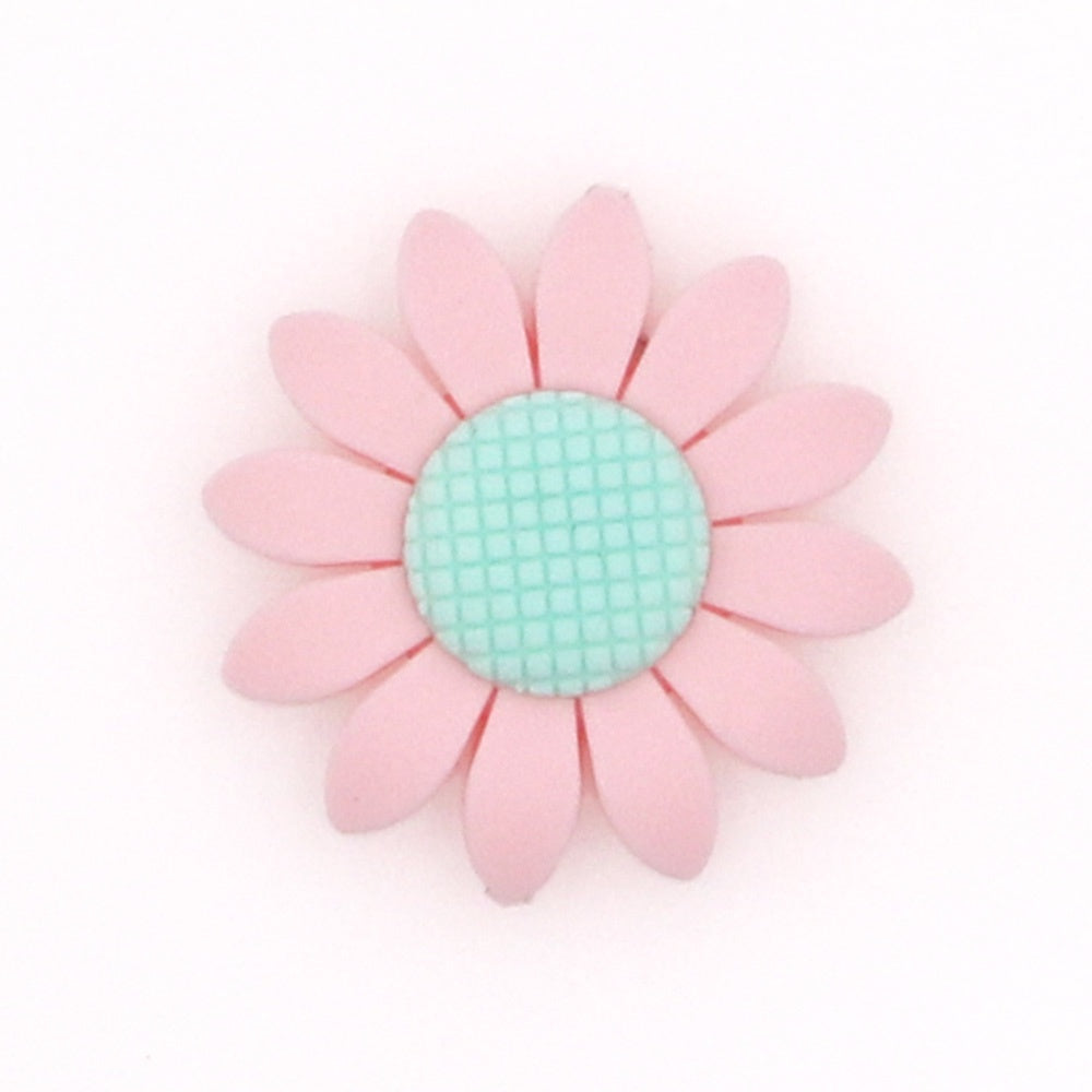 Silicone Sunflower Teething Beads