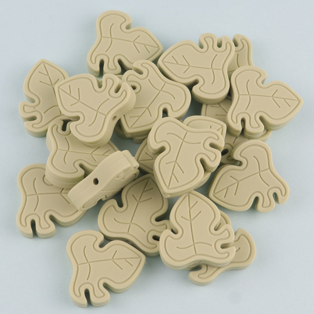 Silicone Monstera Leaf Beads