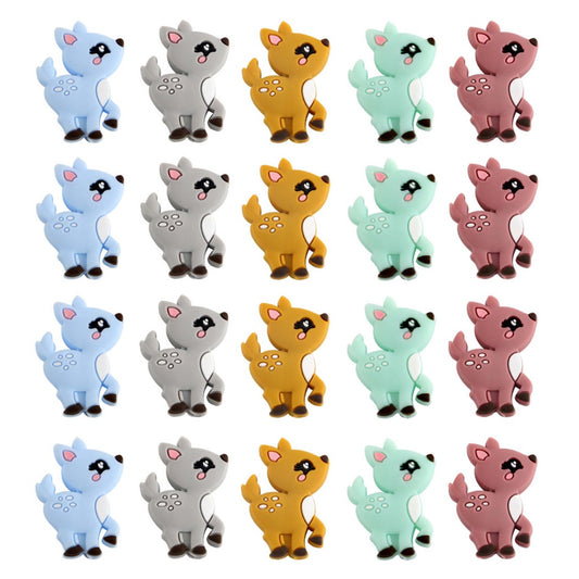 Silicone Mini Deer Beads