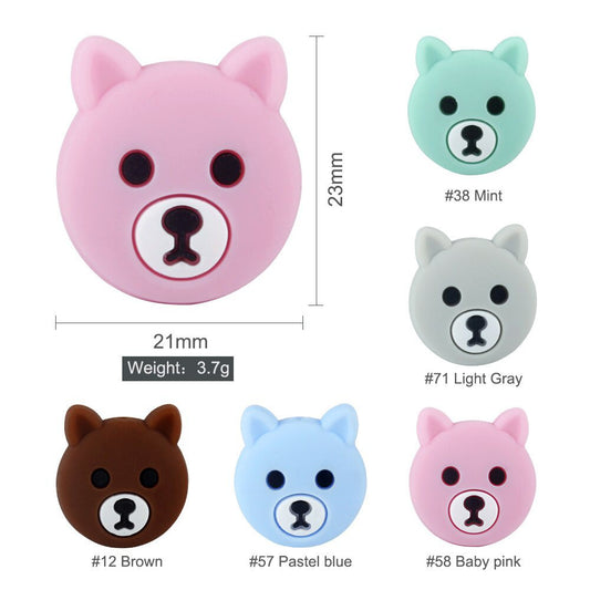 Silicone Bear Teething Beads