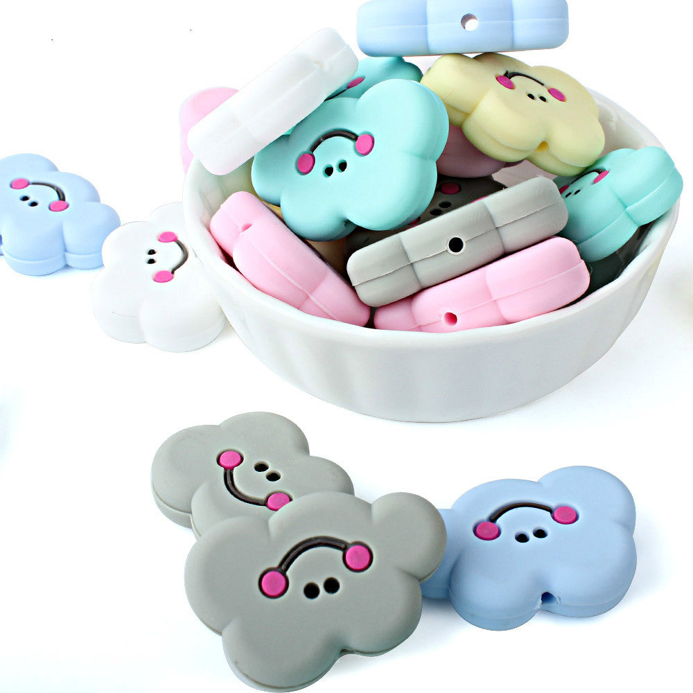 Silicone Cloud Teething Beads