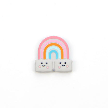 Silicone Rainbow Teething Beads