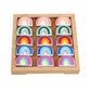 Silicone Mini rainbow Teething Beads