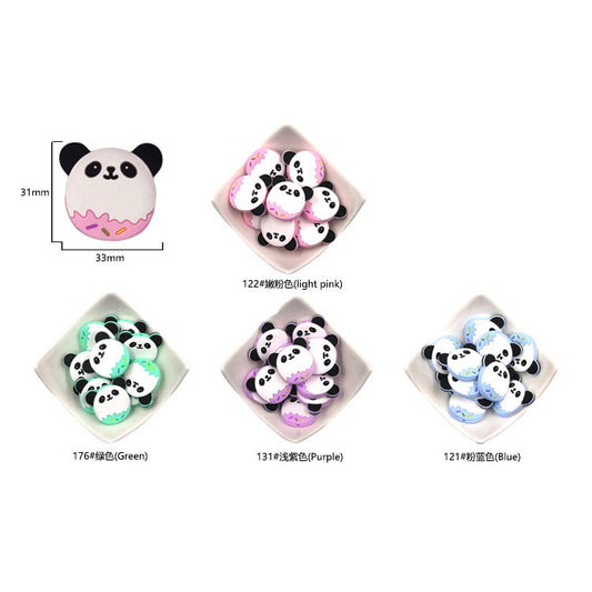 Silicone Panda Teething Beads