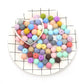 5pcs Silicone Round Spiral Teething Beads