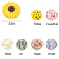 Silicone Sunflower Daisy Beads