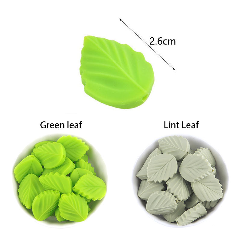 Silicone Leaf Beads