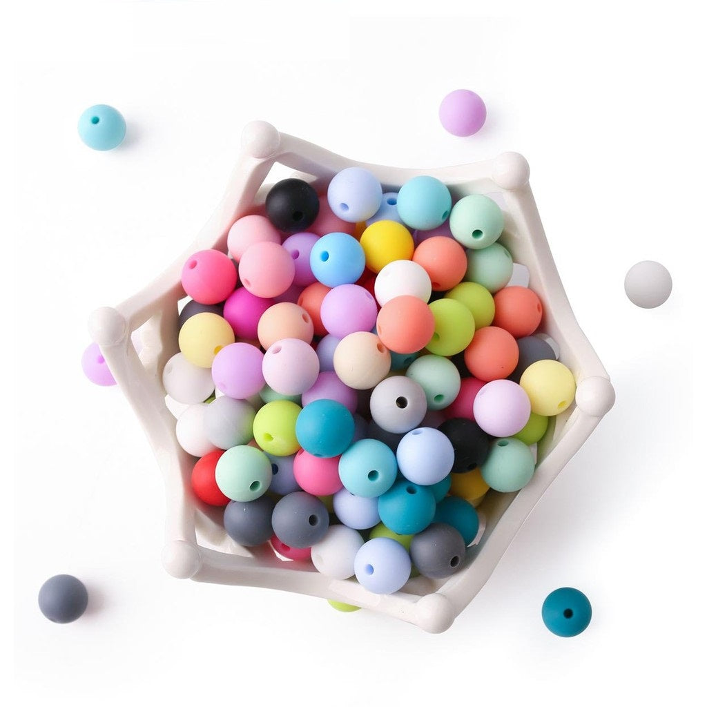 50PCS 15MM Baby Silicone Beads – Weekjoey