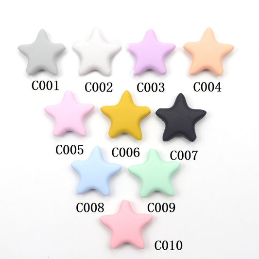 Silicone Star Teething Beads