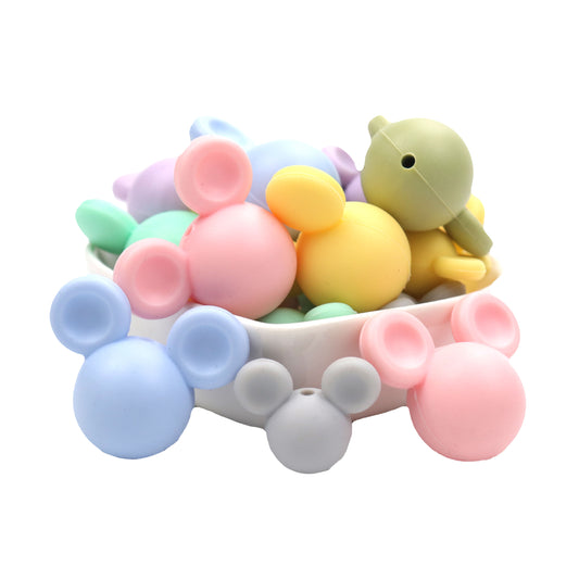 Silicone Mickey Teething Beads