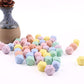 50pcs 14mm Candy Color Silicone Hexagon Beads