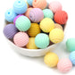 5pcs Silicone Round Spiral Teething Beads