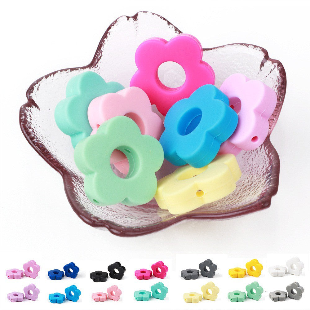 Silicone Flower Teething Beads
