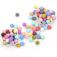 5pcs Silicone Round Spiral Teething Beads